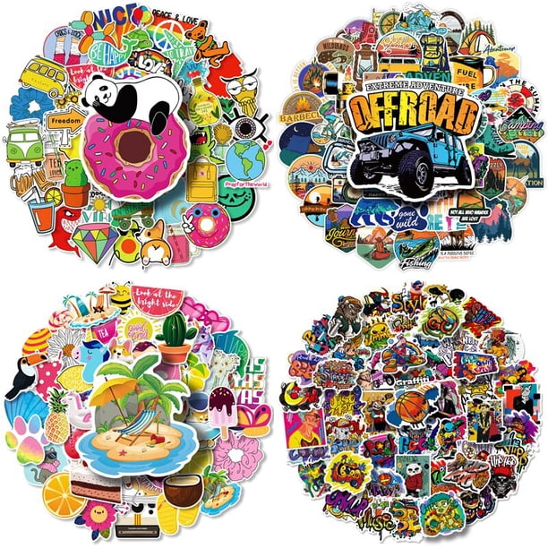 Pieces of Graffiti Stickers Outdoor Mix and Match Landscape Luggage Stickers Astronaut Colorful Cartoon Stickers heqiyong toy