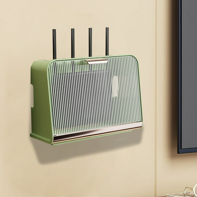 Organizadores y almacenamiento de armarios, Organización y almacenamiento, Contenedores de almacenamiento, Caja de almacenamiento para enrutador wifi, Caja de almacenamiento para regleta, Caja de cone