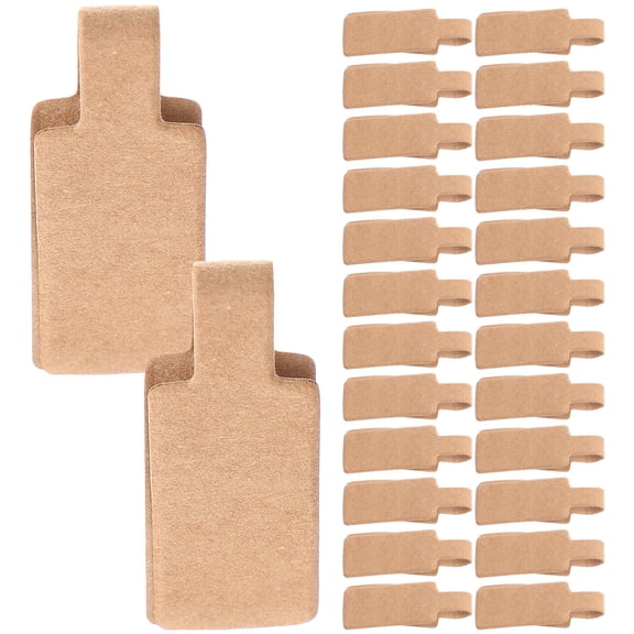 WEAVILUX Kraft Paper Adhesive Sticker Jewelry Price Tags Coffee Paper 50Set Labeling Retail Use