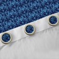 thumbnail image 4 of Feelyou Damask Flower Curtains Pack of 2 (52x84 Each), Blue Gothic Bat Window Curtains, 4 of 6