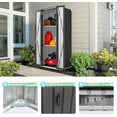 thumbnail image 5 of YODOLLA Outdoor Metal Storage, Cabinet with Adjustable Shelves & Locking Doors, for Home, Office,Garden, Gray, 5 of 9