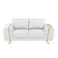 thumbnail image 2 of Titan Furnishings Modern Genuine Italian Leather Upholstered Loveseat, 2 of 10