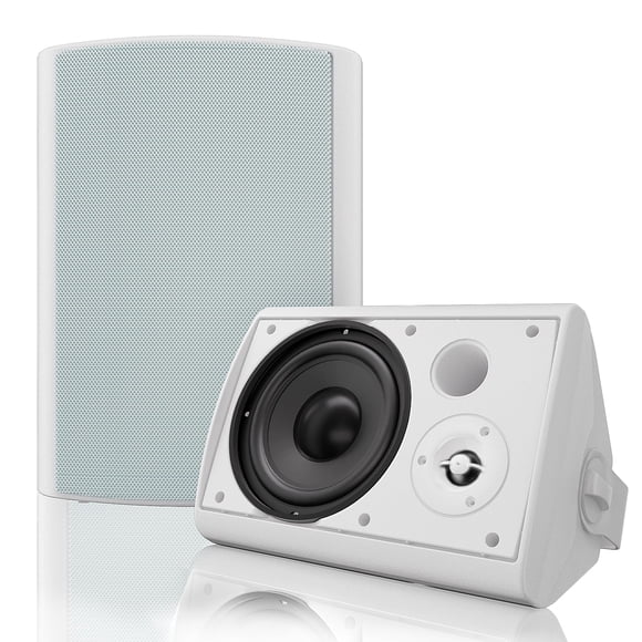Altavoces Bluetooth Herdio de 6.5 pulgadas y 400 W, impermeables, blancos