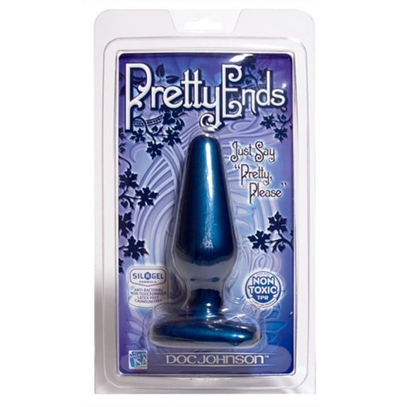 Pretty Ends Iridescent Butt Plugs - Medium - Midnight Blue