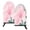 Pink-watercolor Flower, variant on Fun Fish Mouth Oven Mitts 9.5x5.7in Cotton Pot Holders Heat Resistant Grill Gloves for Kitchen BBQ Decor Pink-watercolor Floral
