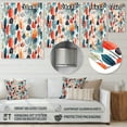 thumbnail image 4 of Designart "Scandinavian Flowers in Coral and Teal III" Seasonal Flowers Metal Art Print, 4 of 5