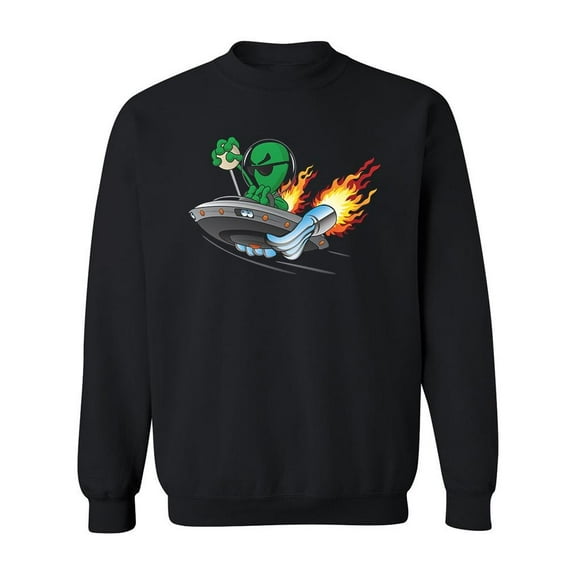 Hot Rod Ufo Sweatshirt Men -Image by Shutterstock, Male 4X-Large