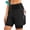 Black, variant on QUALICOS Women's Mountain Bike Shorts 4D Padded Cycling Shorts Biking MTB Bicycle Biker Shorts for Women Zipper Pockets