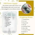 thumbnail image 5 of Lumiparty 3FT Artificial Christmas Tree 2 PCS, Xmas Desktop Tree with 78 Warm White 8 Mode Lights & Snowman Light Box Base for Holiday Decor, Gingerman Lighting Base, 5 of 7