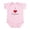 Petal Pink, variant on CafePress - I Love (Heart) Papaw Infant Bodysuit - Baby Light Bodysuit, Size Newborn - 24 Months