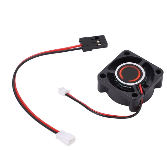 Ventilador de Enfriamiento del Motor, Ventilador de Enfriamiento RC de PlásTiCO ESTABLE DE 25X25 MM CON LÍNEA DE CONEXIÓN PARA AXIAL SCX10 90046