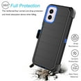 thumbnail image 6 of For Motorola Moto G Power 5G 2024 Case,Takfox Holster Phone Case with Built-in Screen Protector Swivel Belt Clip [3 Layers] Heavy Duty Full Body Protection Shockproof Kickstand Cover- Black/Blue, 6 of 8