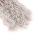 thumbnail image 2 of Peluca de muñeca larga y rizada con flequillo recto y cabello largo, peluca de repuesto para muñeca de 7.3 a 8.3 pulgadas de circunferencia de cabeza, color gris plateado., 2 of 14