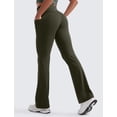 thumbnail image 2 of Pantalones CRZ YOGA Butterluxe de tiro alto acampanados 80 cm Oliva S, 2 of 4