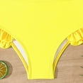 thumbnail image 4 of CAICJ98 Girls Swimsuit 2 Pieces Long Sleeve Rash Guard Set Bathing Suits for Toddler Girls Summer Swimwear (6-7 Years,Yellow), 4 of 5