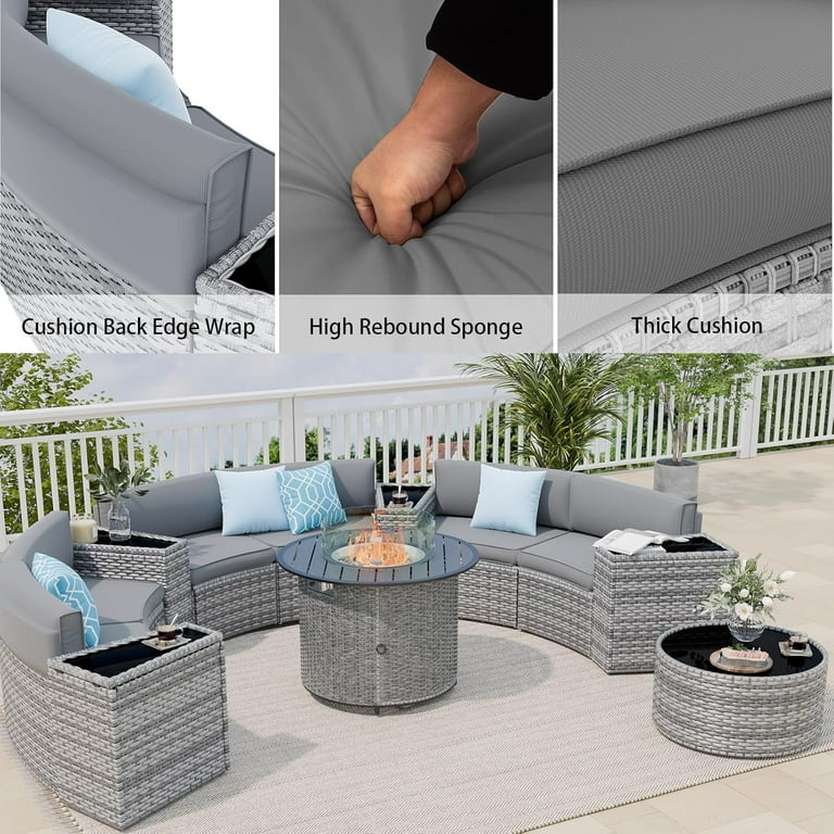 Wrap around outdoor couch discount