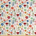 thumbnail image 1 of Botanical Fabric by the Yard, Nature Inspired Ornamental Arrangement with Blossoms and Shrubs Fresh Flourish, Decorative Upholstery Fabric for Chairs & Home Accents, Multicolor by Ambesonne, 1 of 4