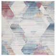 thumbnail image 3 of SAFAVIEH Phoenix Beuregard Geometric Runner Rug, Ivory/Blue, 2'2" x 9', 3 of 3