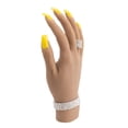 thumbnail image 4 of Mano de práctica para uñas acrílicas Maniquí femenino de silicona Mano de tamaño natural, móvil para práctica del arte de uñas, profundi Brilnte Sunnimix manos de práctica de uñas, 4 of 8