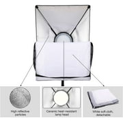 45W Dimmable LED Light with Double Color Temperature Continuous Lighting Studio Kit,3 Packs 20x28 Inches Studio Softbox, for Photo Studio Portrait, Video Shooting