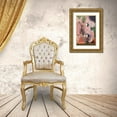 thumbnail image 3 of Klee, Paul 22x32 Gold Ornate Wood Framed with Double Matting Museum Art Print Titled - Singing Nightingale 1922, 3 of 4