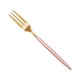 thumbnail image 2 of Cateissary Tenedor de fruta, pastel de aperitivos, superficie de espejo de caramelo, vajilla, utensilios de cocina, palillos de sólidos, Mostrada Oro rosado, 2 of 6