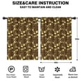 thumbnail image 2 of Blackout Kids Curtains,Brown Yellow Dinosaurs Fossils Pattern Childrens Insulated Curtains Set Of 2,Bedroom Essentials,Toddler Room Decor 42"x54", 2 of 5