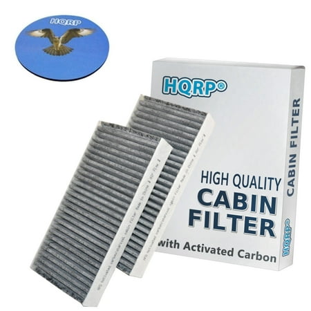 Hqrp 2 Pack Carbon A C Cabin Air Filters For Honda Civic 2001 2005