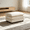 Light Coffee, variant on QuzyAor 102" Modular Sectional Sofa, Chenille L Shaped Cloud Couch with Movable Ottoman, Deep Seat 3 Seater Comfy Couch for Living Room Apartment, Pink