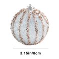 thumbnail image 3 of Ganfancp Adornos Navideños Decoración Del Árbol de Navidad Bolas con Polvo Adornos Navideños 8Cm Decoraciones Navideñas Colgantes Pequeños Rebajas Hoy Liquidación X6 Bolas de Navidad En Polvo, 3 of 6