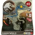 thumbnail image 7 of Jurassic World Mega Roar Blue Velociraptor Dinosaur Toy with Sound & Stretchable Jaw, 7 of 7