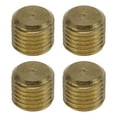 thumbnail image 1 of Accesorios de tubería de latón Unique Bargains 1/16"NPT Tapón de enchufe hexagonal 4 Pcs, 1 of 7
