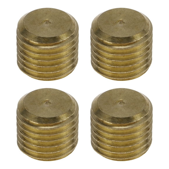 Accesorios de tubería de latón Unique Bargains 1/16"NPT Tapón de enchufe hexagonal 4 Pcs