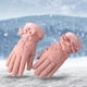 thumbnail image 3 of Guantes cálidos de inviern mujer, guantes térmicos con pantalla táctil, guantes de de para clima frío completos para ci Rosado SM SunniMix Guantes de invierno para mujer, 3 of 8