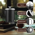 thumbnail image 5 of Labymos 1L Stainless Steel French Press Coffee Maker with Foldable Handle, Ideal for Camping & Home Use, Rust-Resistant 304 Stainless Steel, Portable Design, Easy to Clean, Perfect for Rich Coffee, 5 of 5