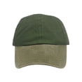 thumbnail image 2 of Top Headwear Pigment Dyed Low Profile Dad Hat 100% Cotton, Green Khaki, 2 of 4