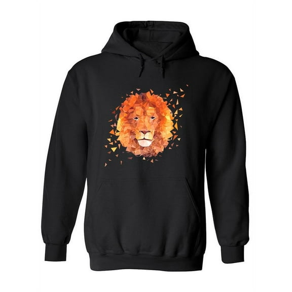 Geometrical  Lion Head Hoodie Women -Image by Shutterstock, Female Small