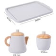 thumbnail image 4 of Juego de té de juego de simulación de madera | Juego de rol de 19 piezas para la fiesta del té | Juguetes realistas para utensilios de cocina | Juego imaginativo interactivo | Juego de té de, 4 of 7