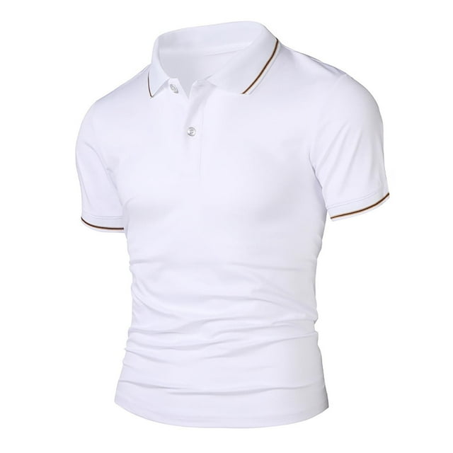 cfhntfmh Men's Henley Shirts Collared Short Sleeve Casual Basic Tee Summer Button V Neck Henley Soild Color T Shirts