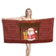 thumbnail image 2 of Toalla de playa de baño con diseño de Papá Noel para mujer, esterilla de Yoga de secado rápido, regalo de Navidad para pareja, 2 of 3