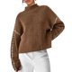 thumbnail image 1 of Suéter PRETTYGARDEN 2025 Otoño Tejido Grueso Cuello Simulado M, 1 of 6