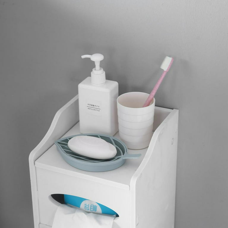 Thin Toilet Vanity Cabinet,Narrow Bath Sink Organizer Bathroom