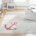 thumbnail image 4 of Home Dynamix Marine Anchor Coastal Anchor Indoor/Outdoor Area Rug, Ivory/Grey, 7'10"x10'2", 4 of 11