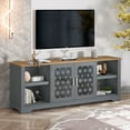 thumbnail image 4 of FESTIVO 70 in. Gray TV Stand Console Entertainment Center for TV up to 75 in., 4 of 9