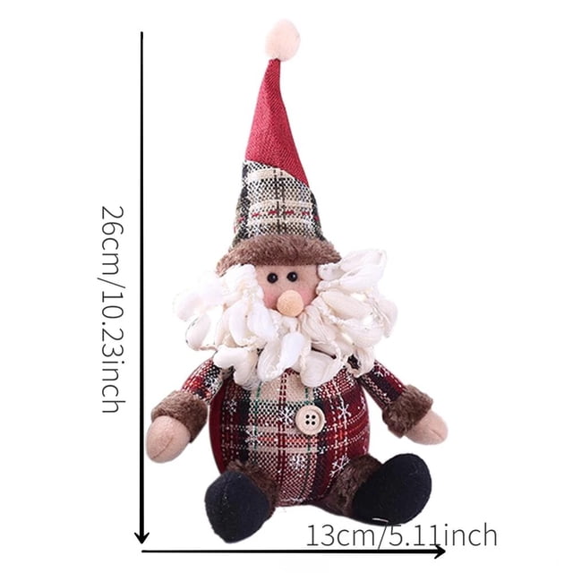 Muñeco de Papá Noel para decoración del hogar, muñeco de nieve y ciervo, adorno colgante para árbol de Navidad, Año Nuevo, 2023