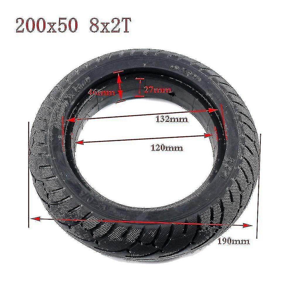 8 Inch Scooter Tire 200x50 Solid Tire For Speedway Ruima
