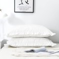 thumbnail image 2 of Dekeyoo Juego de fundas de almohada con volantes, paquete de 2 fundas de almohada con bordes con volantes, 100% microfibra cepillada, tamaño estándar, fundas de almohada con cierre de sobre (20 x 26 p, 2 of 5
