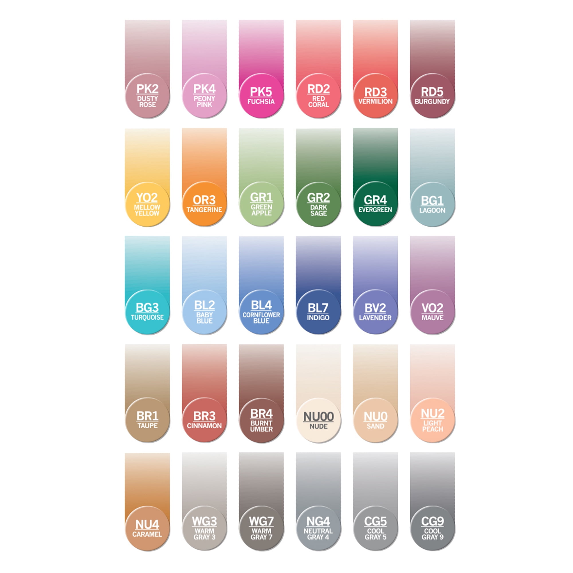 CHAMELEON DELUXE SET 30 Color Tones Colour Changing Ink Pens