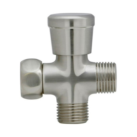 Satin Nickel Push/Pull Type Brass Flow Diverter
