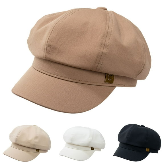 Beret Hat - Short Brim Round Dome Hat - French Paris Hat for Women